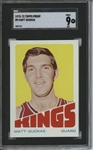 1972 Topps #9 Matt Guokas 9 card progressive proof.